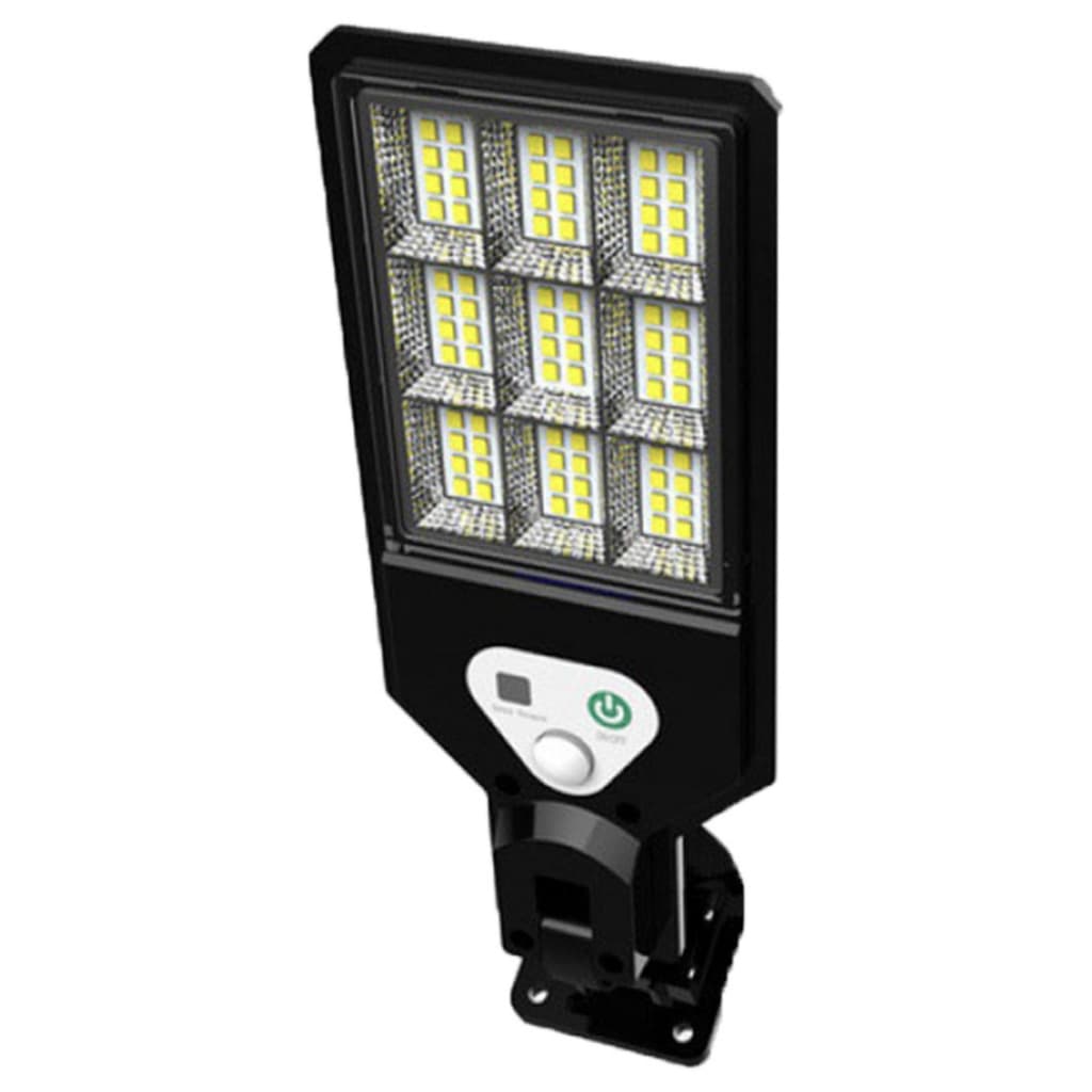 LED - Luminária Solar LED de Nove Divisões JGD-LED-BK - Alta Potência e Sensor de Movimento