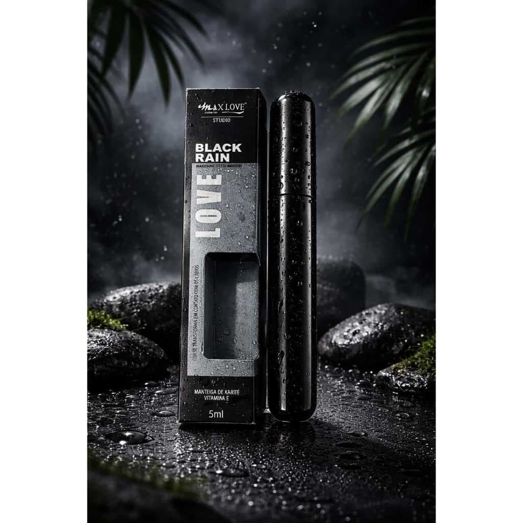 Gloss Mágico Black Rain Max Love  Hidratante Brilho Intenso e Textura Leve