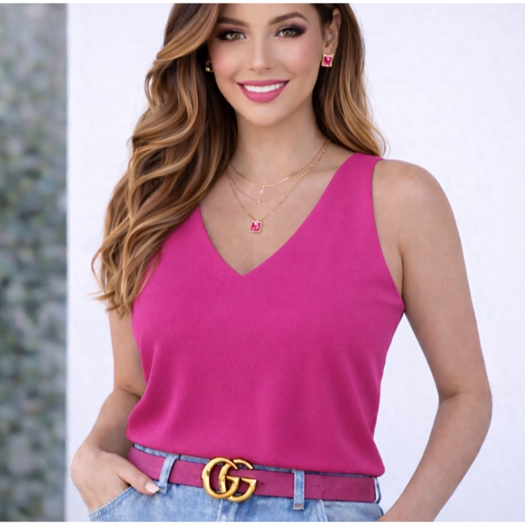 Blusa Regata Feminina ALÇA LARGA