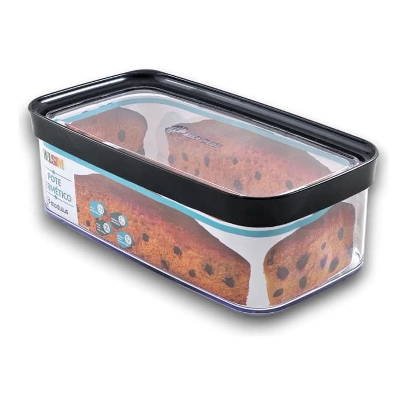 Pote Hermético Helsim Modulus 1500ml – Conservação e Organização para sua Cozinha