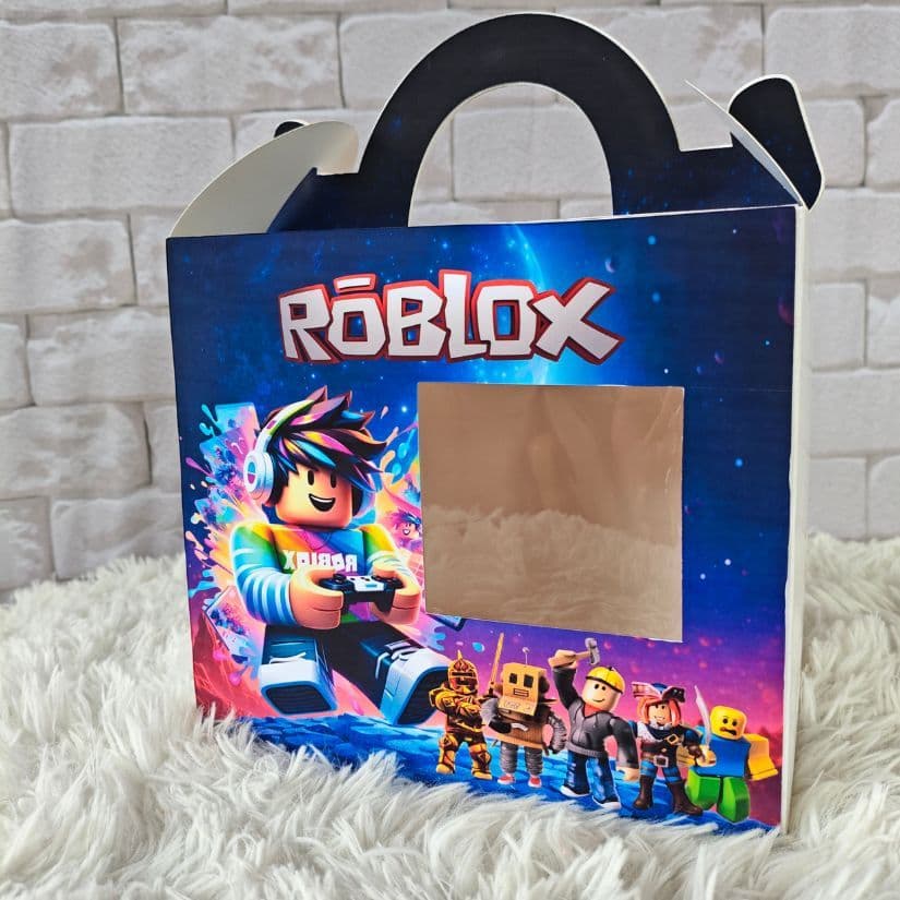 EMBALAGEM MALETA OVO DE PASCOA ROBLOX"ATÉ 500G"