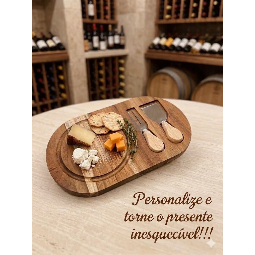 Tábua para Queijos Especial Presente Amigos, Casamento, Aniversário