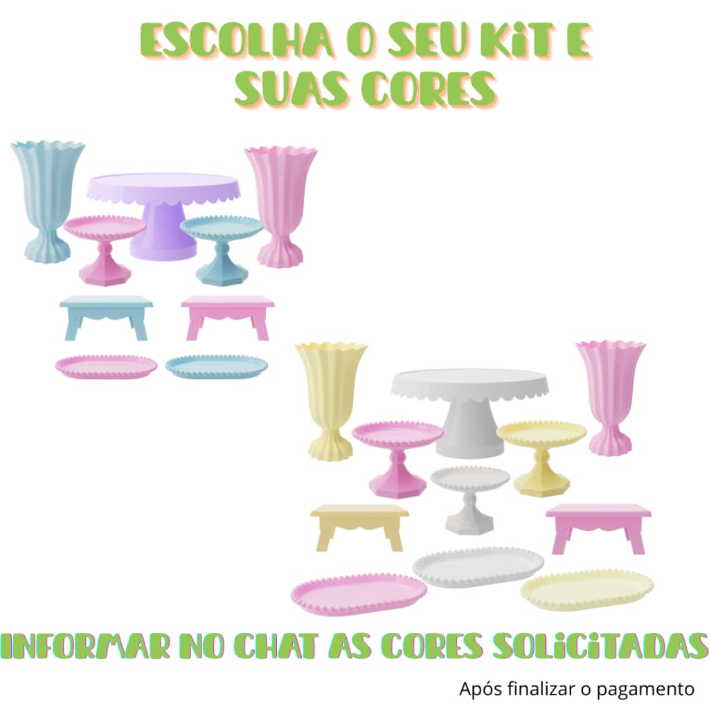 Kits Personalizados 2 Opções Festas Aniversário Eventos
