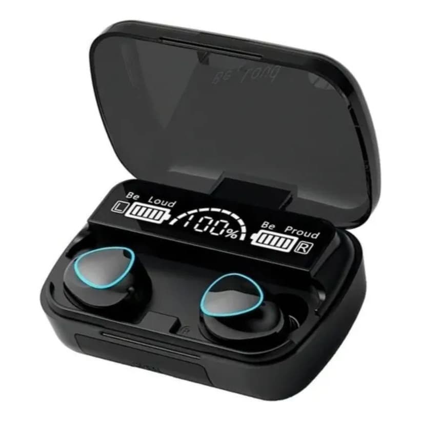 Fone Bluetooth Sem Fio TWS com Display Digital LED, À Prova D’Água, Bateria Longa Duração, Som Estéreo