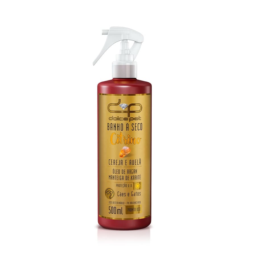 Banho a Seco Dolce Pet Citrino para Cães e Gatos 500ml