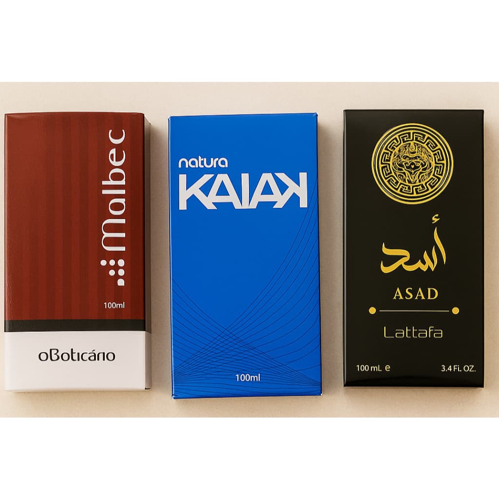 Kit 3 perfumes masculino 100ml cada