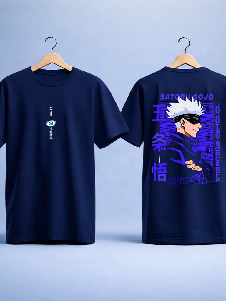 Camiseta Oversize JUJUTSU KAIZEN SATORU GOJO Streetwear Masculino Feminino Premium Confortavel