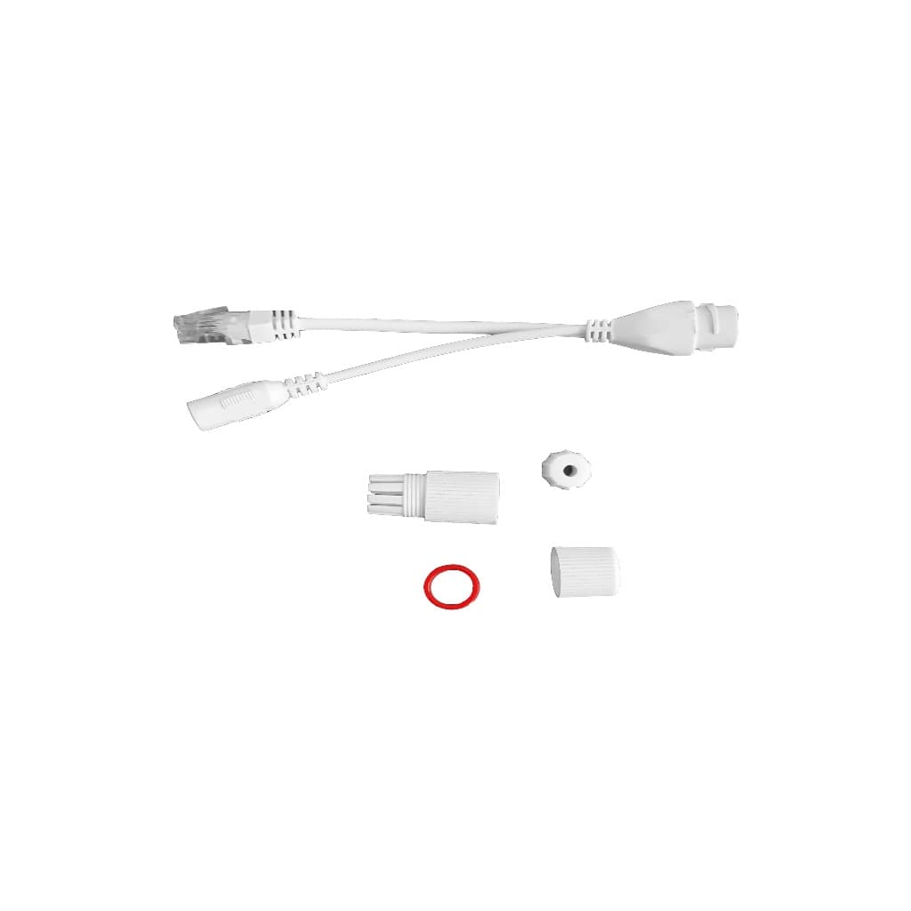 Kit 5 Pçs Adaptador Poe Externo Câmera Ip Injetor Split 30m
