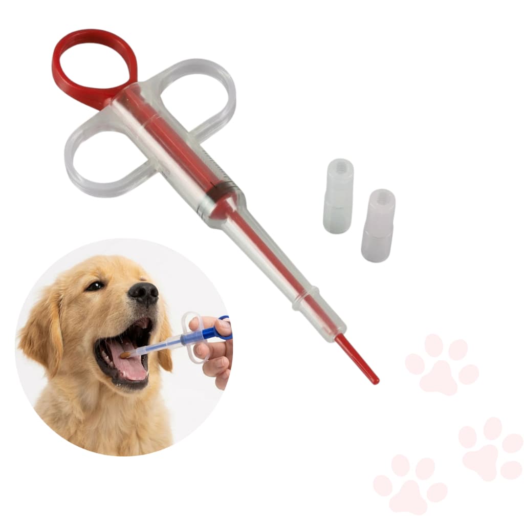 Aplicador De Comprimidos Remédios Alimentador Pet Seringa Para Cães e Gatos