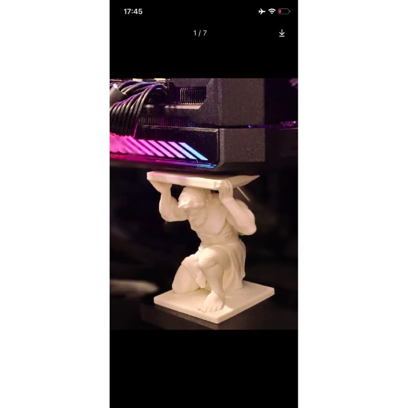 Suporte Atlas para Placa de Vídeo – Impressão 3D