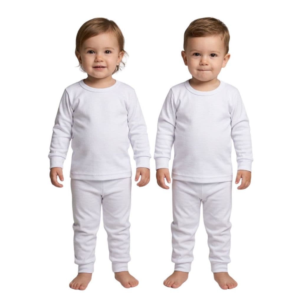Conjunto Térmico Bebê Infantil Comfort Peluciado Segunda Pele Básico Liso Inverno Menino Menina