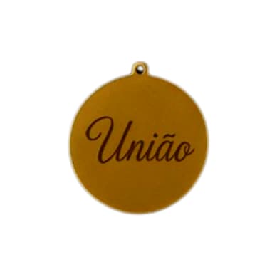 Kit 8 Enfeites de Natal Acrílico Dourado ou Prata Estrela e Bola com Palavras Fé Amor Paz Família