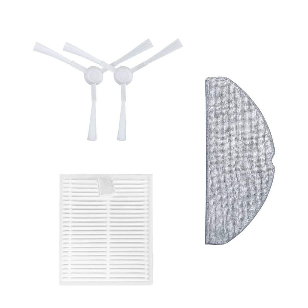 Kit Peças Aspirador Xiaomi S20 D106 E12 E10 B112 Escova Lateral, Filtro de Ar, Pano de chão