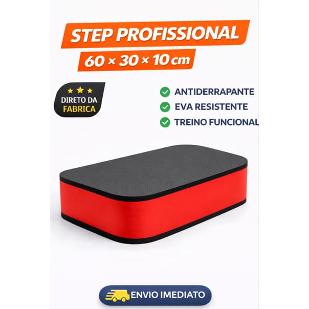 Step de Academia em EVA 60x30x10cm para Treino Funcional, Exercícios Aeróbicos, Crossfit, Musculação e Fisioterapia