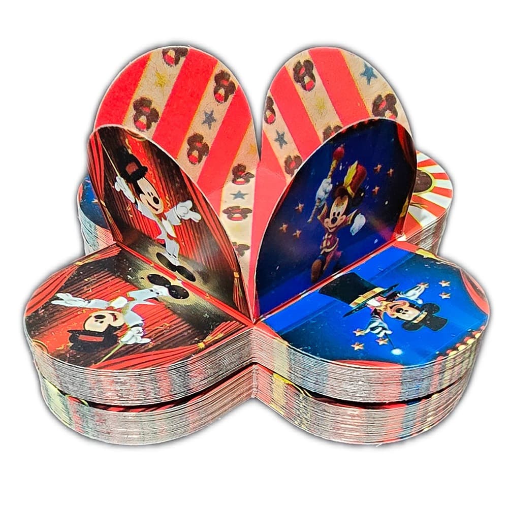 100 Forminhas Circo Mickey Palhaço 4 Pétalas Tenda Festa Infantil Brigadeiro Aniversário