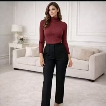 Blusa de Frio Cacharrel Feminina Gola Alta Tricot Fio Macio Importado Qualidade Superior