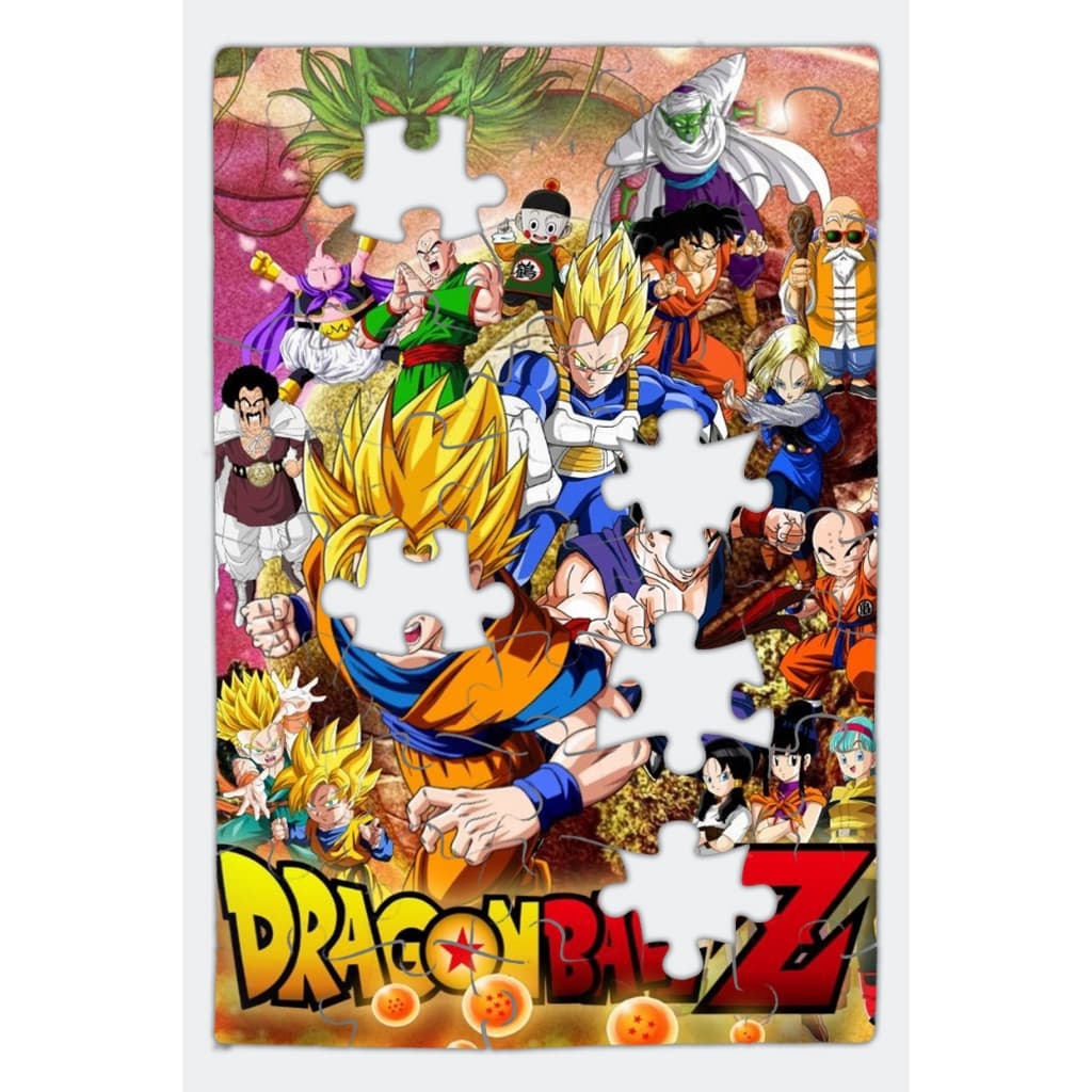 Quebra-Cabeça DRAGON BALL Z GOKU dragonboll Z desenho animado menino anime 50 Peças Educativo e Divertido