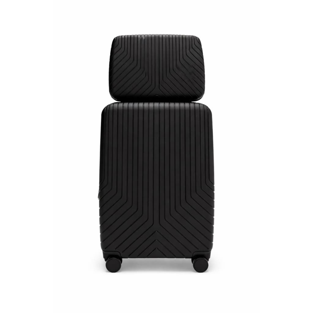 Mala de Viagem Bordo 10kg + Frasqueira Polipropileno Preta Rodinhas 360° Cadeado TSA Leve Resistente