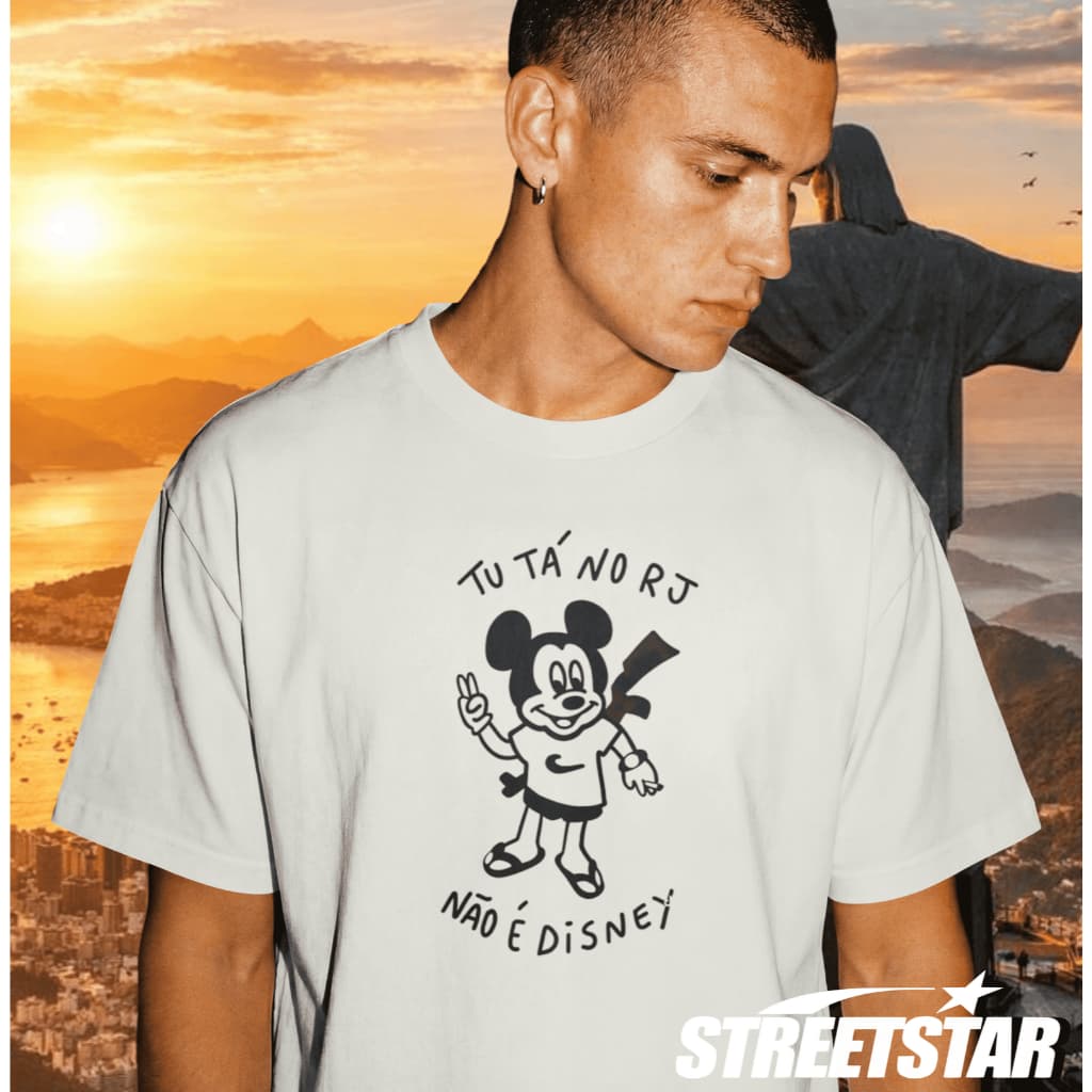 Camiseta Unissex Streetwear Tu Tá no RJ Rio de Janeiro Favela Funk Mandrake Trap Brasil P ao G1