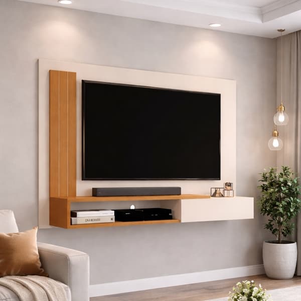Painel Sala Quarto Luxo Para TV Até 50 Polegadas Match - Cores - Comprar Moveis de Casa