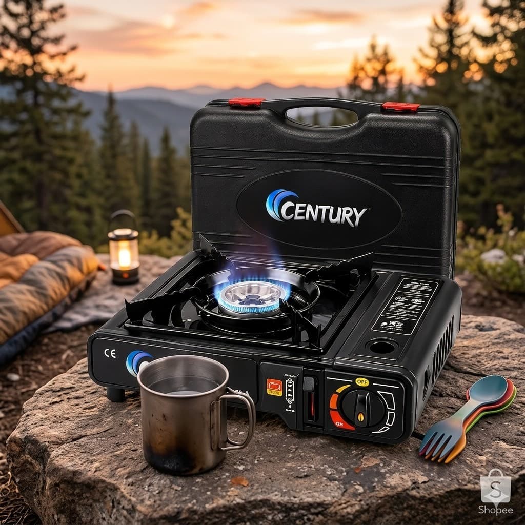 Fogareiro/mini fogão A Gás Portátil De Mesa Maleta Para Camping e Cozinha esquenta comida Rápido