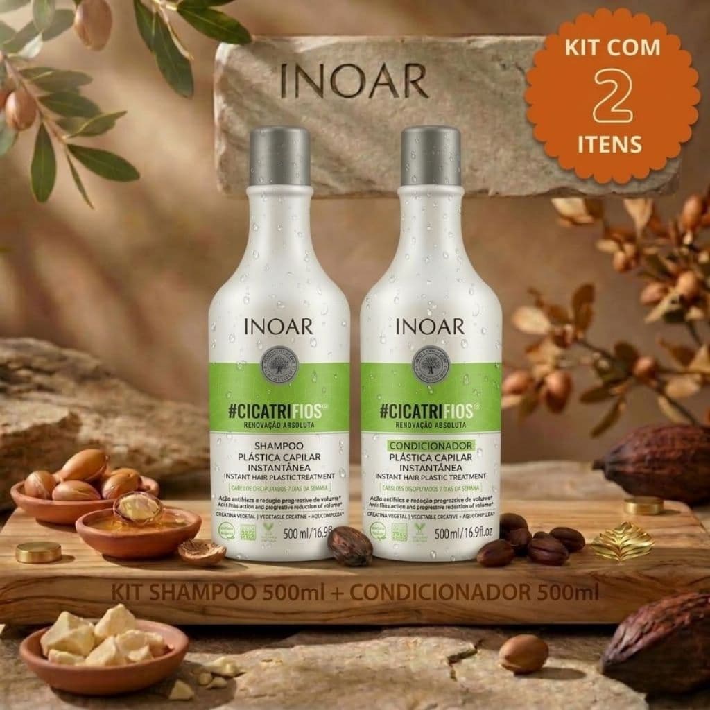 Kit Inoar Cicatrifios Shampoo 500 ml + Condicionador 500 ml