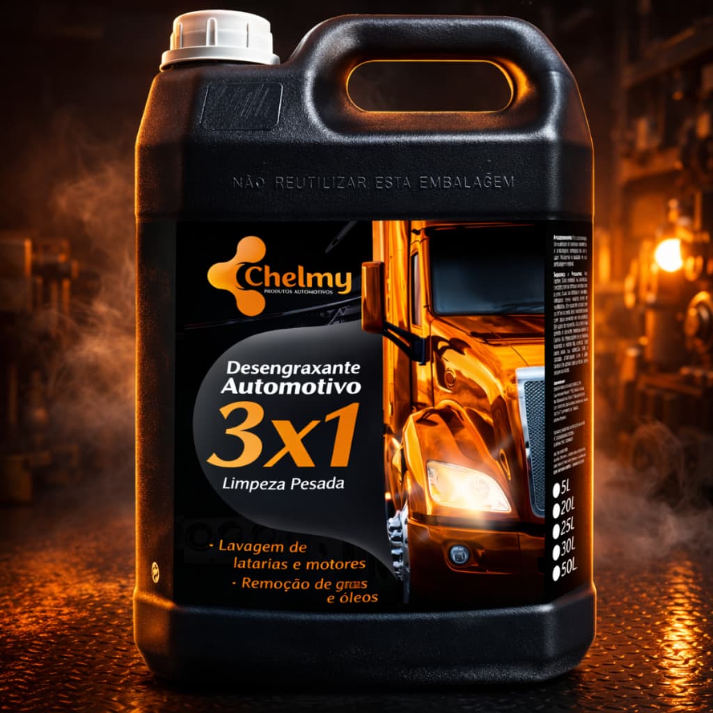 Desengraxante Automotivo 3x1 Limpa Motor Remove Graxa 5 Litros