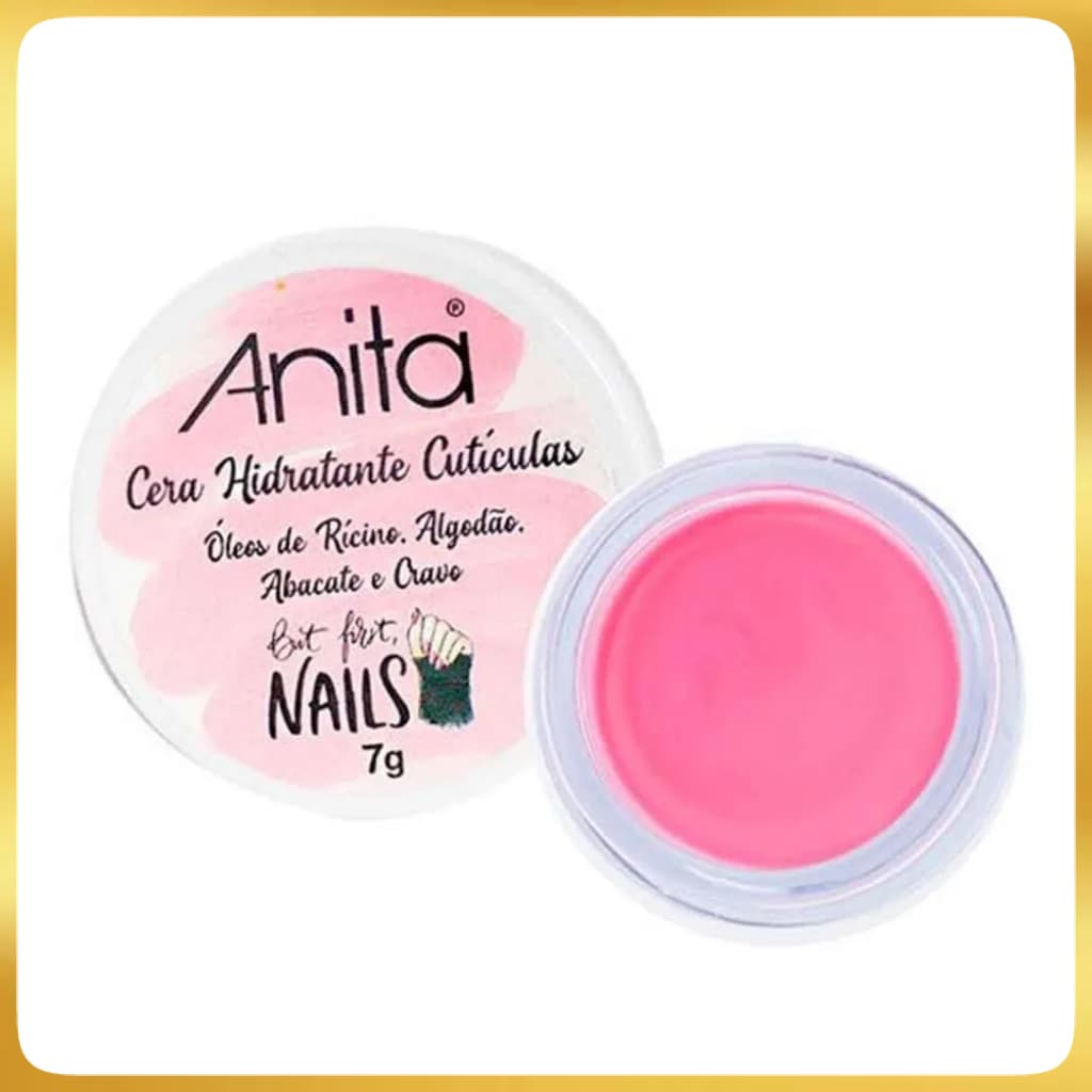 Cera Hidratante De Cutículas Com Óleo De Rícino 7g Anita