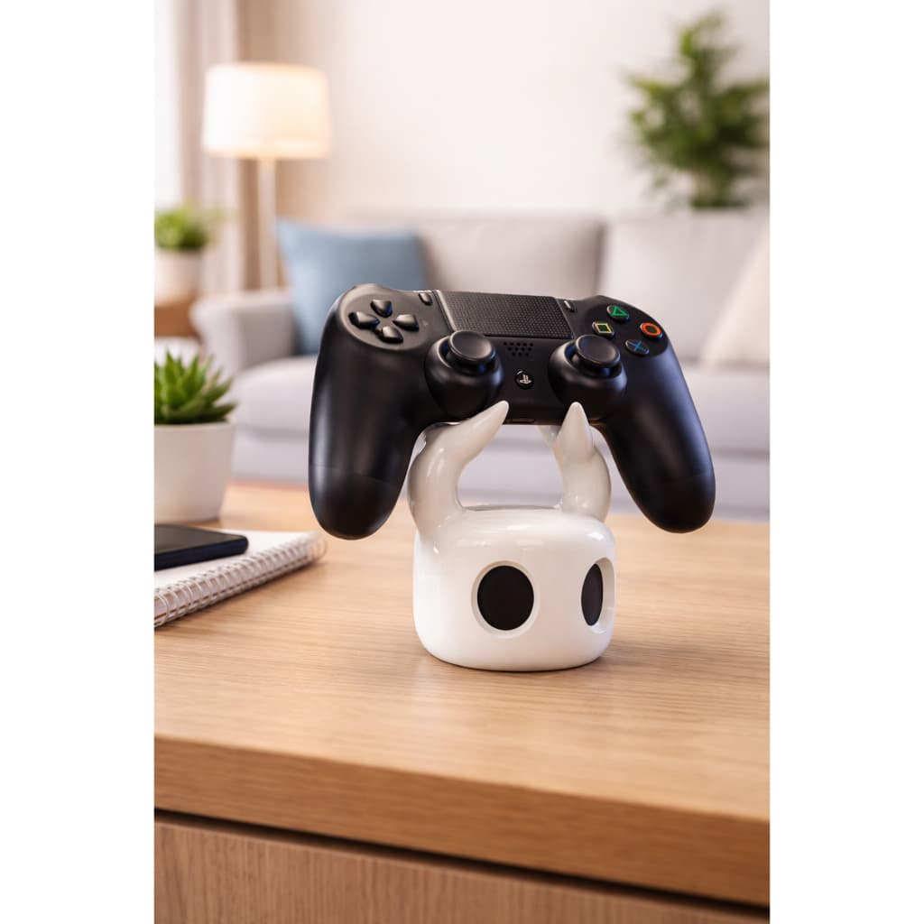 Suporte para Controle Gamer – Cor Branco, 106mm Altura, Compatível PS4 PS5 Xbox, Base Estável