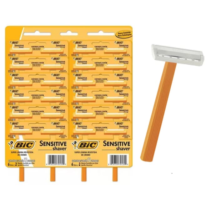 Aparelho de Barbear Bic Sensistive C/24