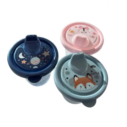 Kit 3 copos de Treinamento e transição 200ml – Infantil Cores sortidas
