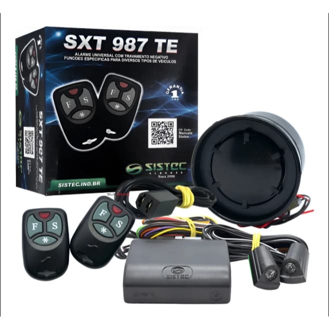 Alarme Sistec Sxt 987 Te Com Travamento E Subida De Vidro