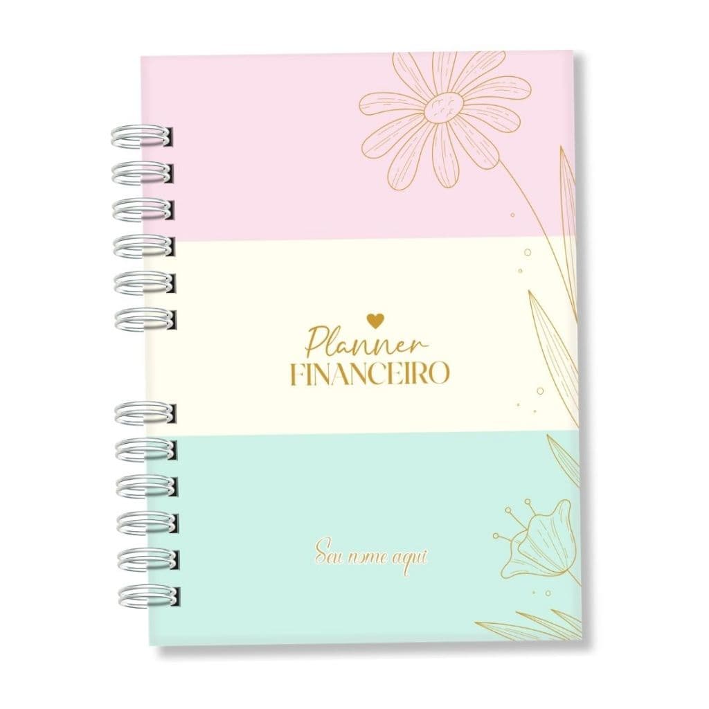 Planner Financeiro Personalizado com Nome. Controle de Gastos, Orçamento Mensal e Metas