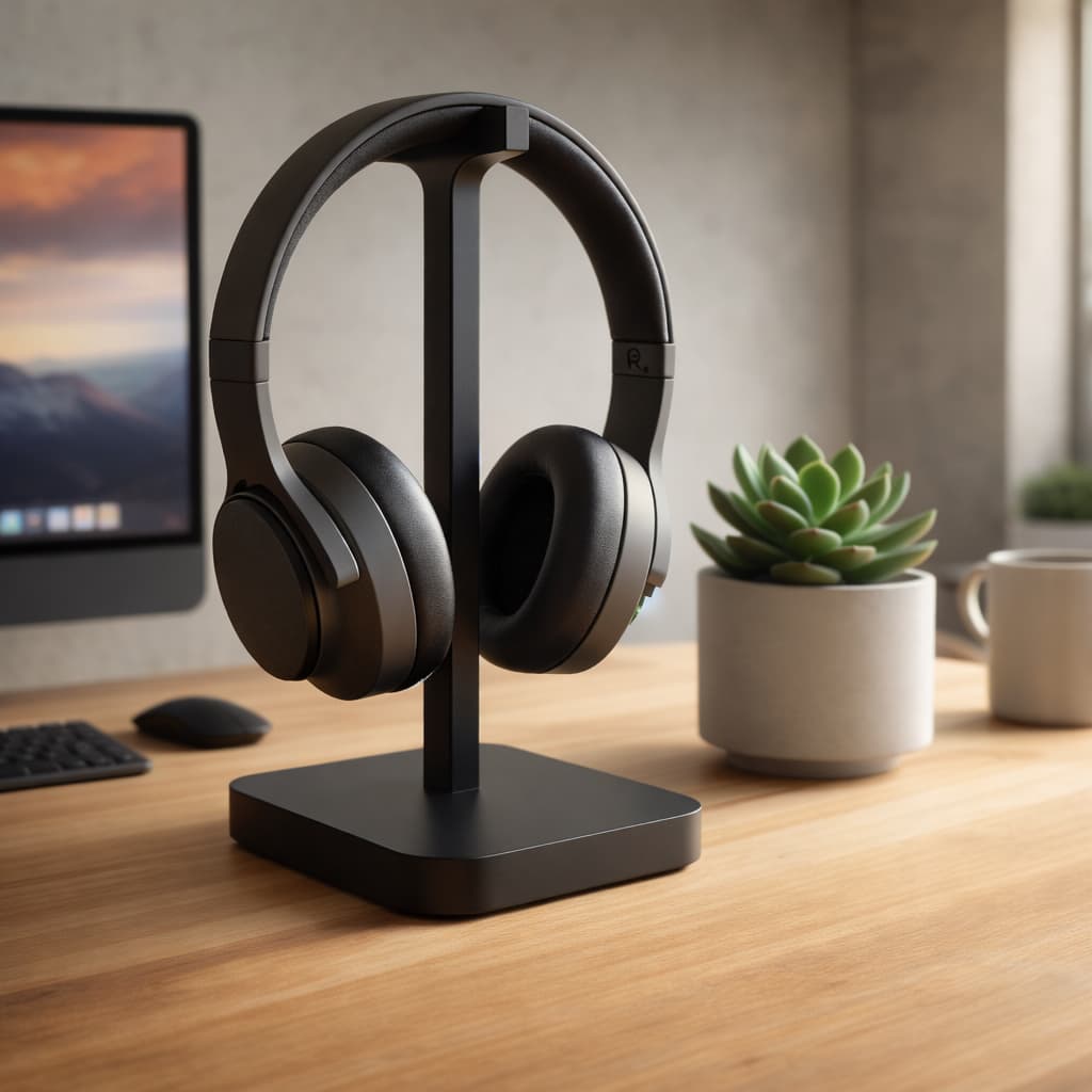 Suporte para Headset Gamer de Mesa Universal | Organizador Minimalista para Setup