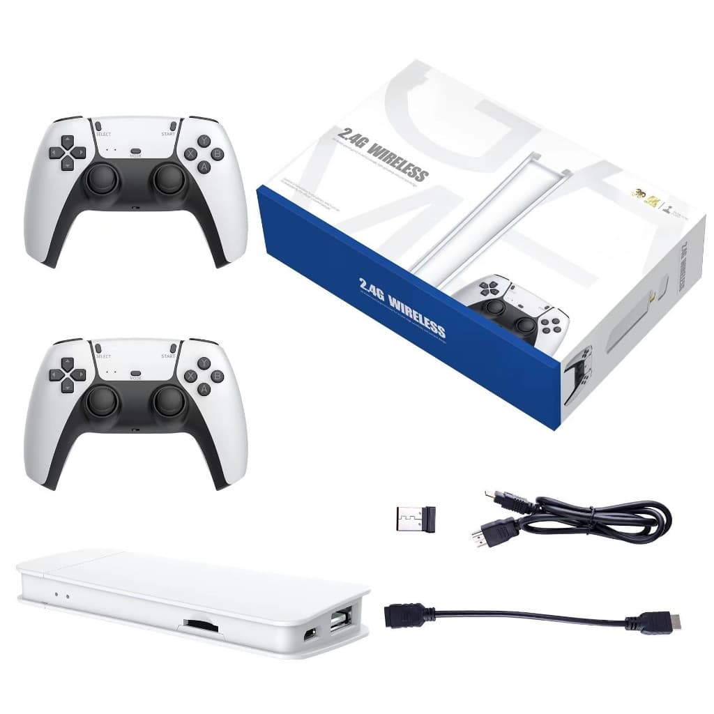 2026 NOVO Vídeo Game Stick M15 Pro 4k 64gb Hdmi Com 2 Controles Se Fio +20mil Jogos-JACKCELL