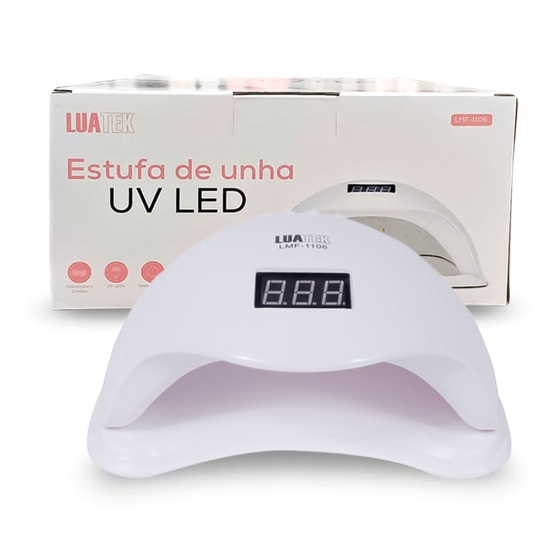 Cabine Estufa de Unha UV LED Profissional Secagem Rápida Gel Fibra Cabine Nail Bivolt
