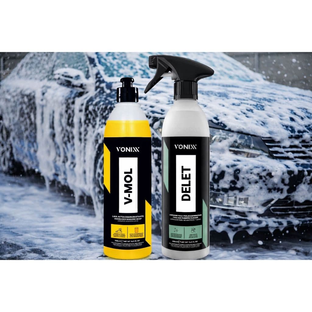 Shampoo V-Mol Delet Limpa Pneu Borracha 500ml Vonixx automotivo