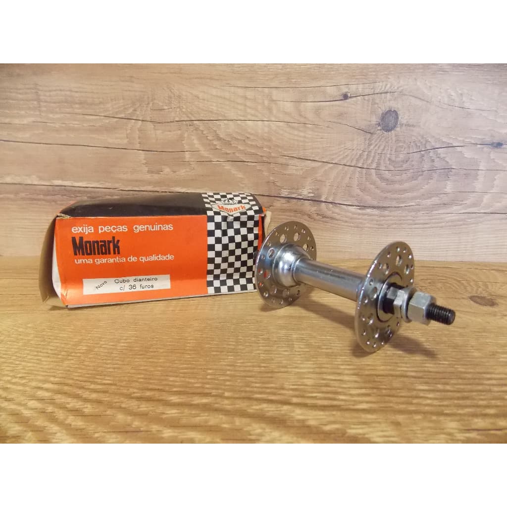 Cubo dianteiro original bicicleta antiga monark 10 36 furos - novo de estoque antigo