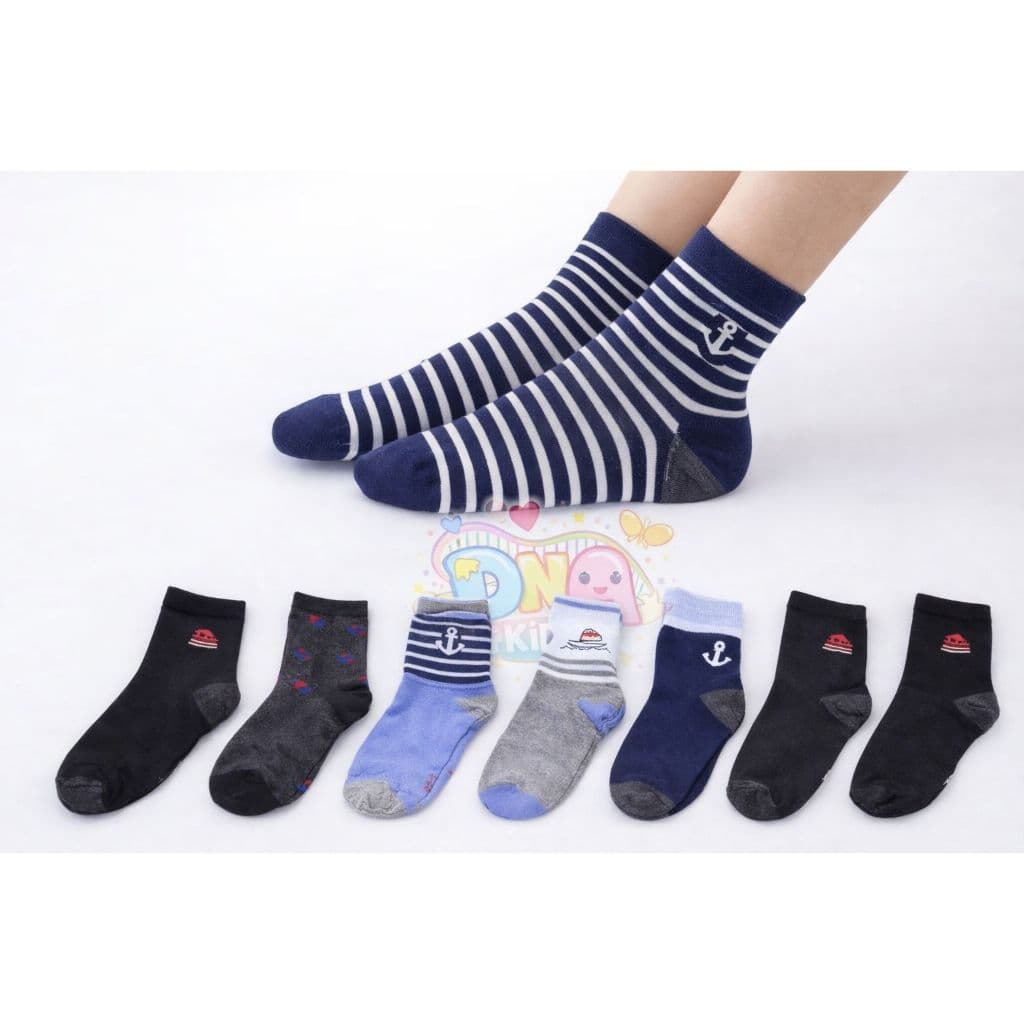 Kit 24 Meia Infantil Bebe masculino menino estampada