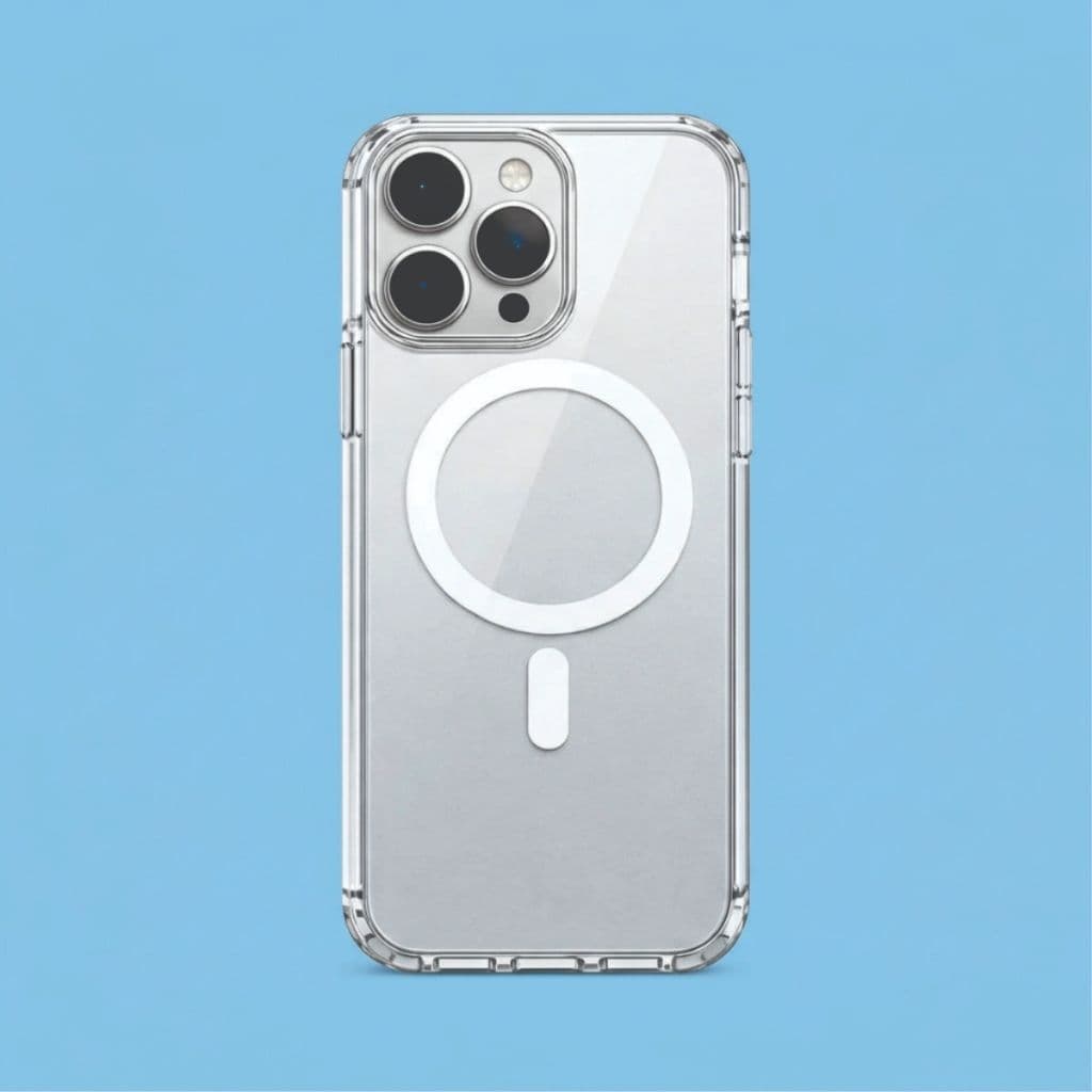 Capa Capinha Space iPhone 16 Pro Max MagSafe Transparente Anti Impacto - Case Magnética Silicone Borda Reforçada