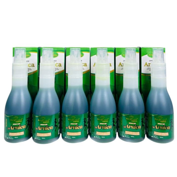 Spray Ice de Arnica de Fácil Aplicação que Alivia 150ml NatyFlora 6 Unidades