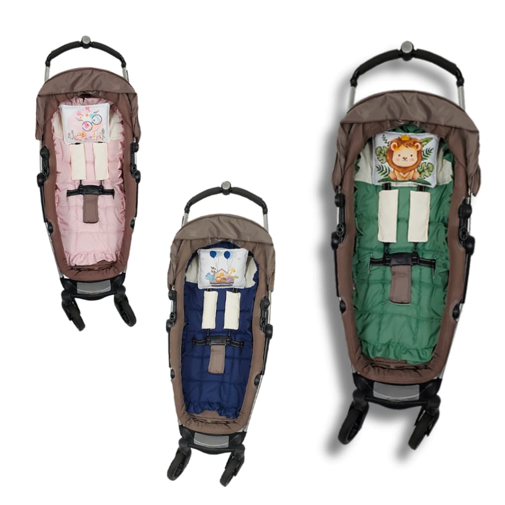 Capa de Carrinho Com Protetores de Cinto Com Almofadinhas Menino Menina