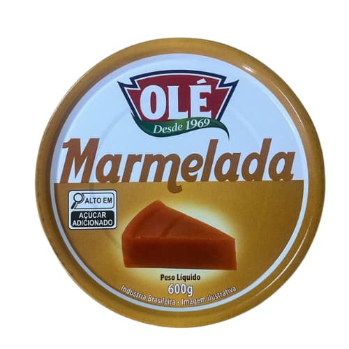 Marmelada Olé 600g Doce de Marmelo Tradicional Sabor Caseiro