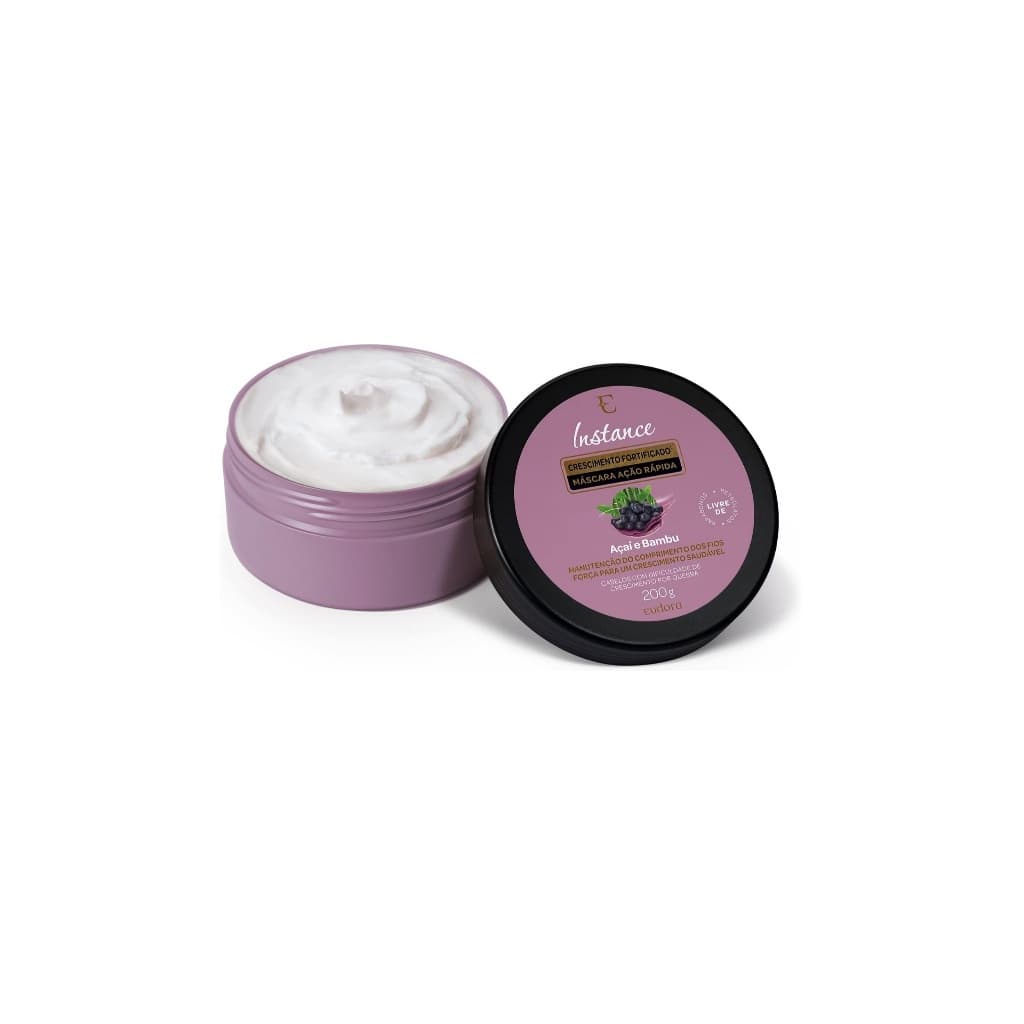 10 Máscara Capilar Instance Açaí e Bambu 200g Eudora VAL - 07/2027