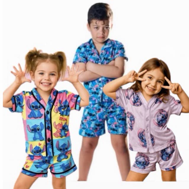 Pijama americano infantil masculino e feminino