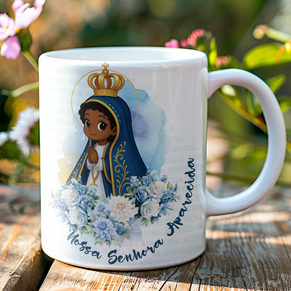 Caneca Xícara Santinhas Santa Barbara Luzia Nossa Senhora Graças Cecília Presente Personalizada OFERTA RELÂMPAGO!