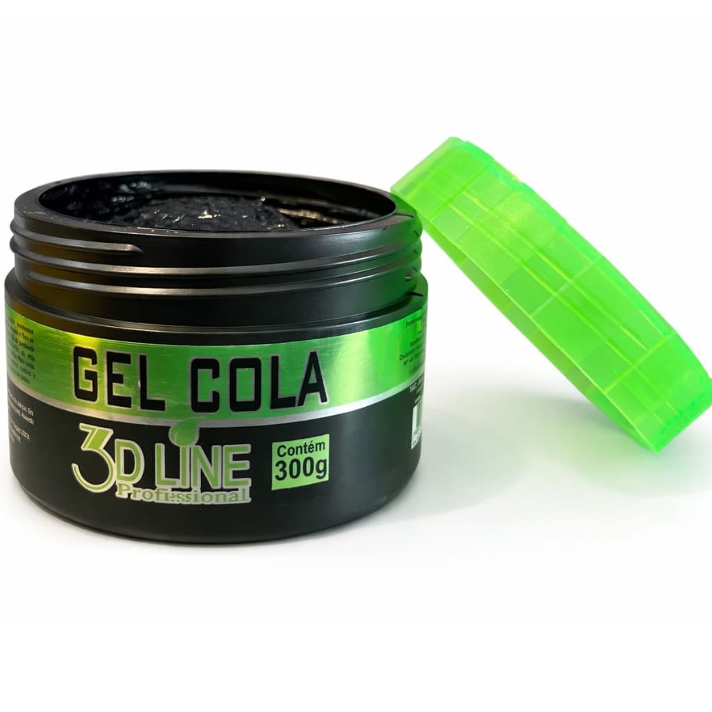 Gel cola 3D Line 300g incolor Fixação Profissional Resultado Imediato