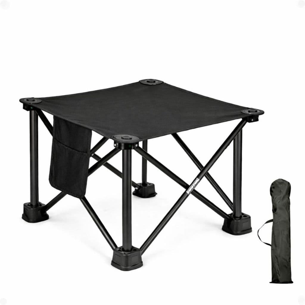 Cadeira Dobrável Camping Pesca Portátil Metal 32x32cm