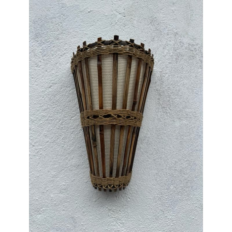 arandela artesanal luminária de parede decoração com lâmpada