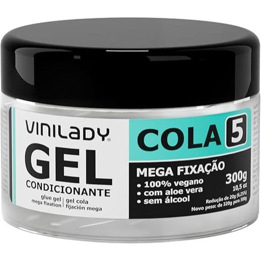 Vini Lady Gel de Cabelo Cola Mega Fixação 300g - Gel para Cabelo